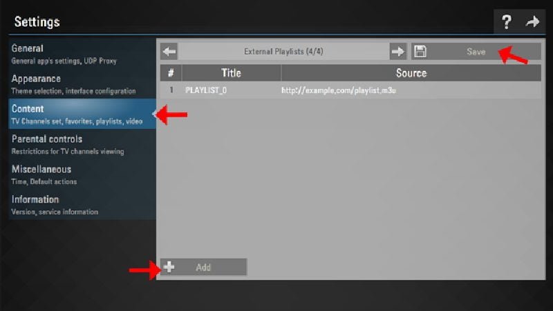 setup IPTV on SS IPTV